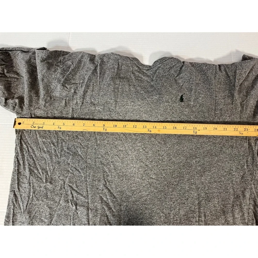 Polo Ralph Lauren Long Sleeve T-Shirt Mens XL Gray Crewneck Pony Logo